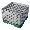Cambro Camrack Polypropylene Sherwood Green Full Size 36 Compartment Glass Rack, 11 3/4 inch -- 2 per case.