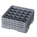 Camrack Full Size 25 Compartment Soft Gray Glass Rack with Three Extender, 6 7/8 inch -- 3 per case