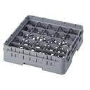 Cambro Camrack Polypropylene Soft Gray Full Size 25 Compartment Glass Rack, 3 5/8 inch -- 5 per case.