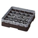 Cambro Camrack Polypropylene Brown Full Size 25 Compartment Glass Rack, 3 5/8 inch -- 5 per case.