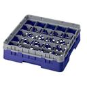 Cambro Camrack Polypropylene Navy Blue Full Size 25 Compartment Glass Rack, 3 5/8 inch -- 5 per case.
