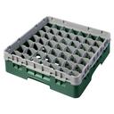 Cambro Camrack Polypropylene Sherwood Green Full Size 49 Compartment Glass Rack, 3 5/8 inch -- 5 per case.
