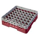 Cambro Camrack Polypropylene Cranberry Full Size 49 Compartment Glass Rack, 3 5/8 inch -- 5 per case.