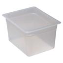 Cambro Half Size Polypropylene Translucent Food Pan, 8 inch Pan Depth -- 6 per case