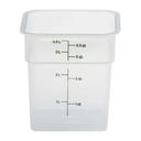Translucent 7 1/4in X 7 1/4in X 7 3/8in Camsquare Food Storage Containers - 4 Quart -- 6 Each