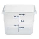 Translucent Cambro Midnight Blue CamSquares Container, 12 Quart -- 6 per case.
