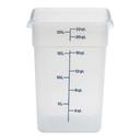 Translucent Cambro CamSquares Midnight Blue Food Storage Container, 22 Quart -- 6 per case.
