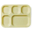 Cambro Co Polymer 5 Compartment Serving Tray, Tan, 10 11/16 x 13 7/8 x 1 1/8 inch -- 24 per case.