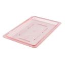 Cambro Camwear Safety Red Half Size Flat Lid for Food Boxes, 18 x 12 inch -- 6 per case.