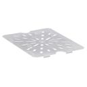 Cambro Half Size Translucent Polypropylene Drain Shelf, 10 7/16 x 12 3/4 inch -- 6 per case.