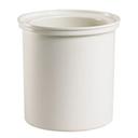 Coldfest Round Crock, White, 1.8 Quart.