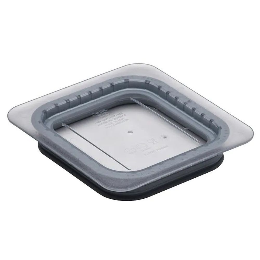 Cambro Camwear Clear Polycarbonate Griplid For One Sixth Size Food Pan, 6/8 X 6 15 1/6 Inch -- 6 Per Case