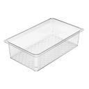 Cambro Camwear Clear Full Size - GN 1/1 Colander Food Pan, 5 inch Height -- 6 per case.
