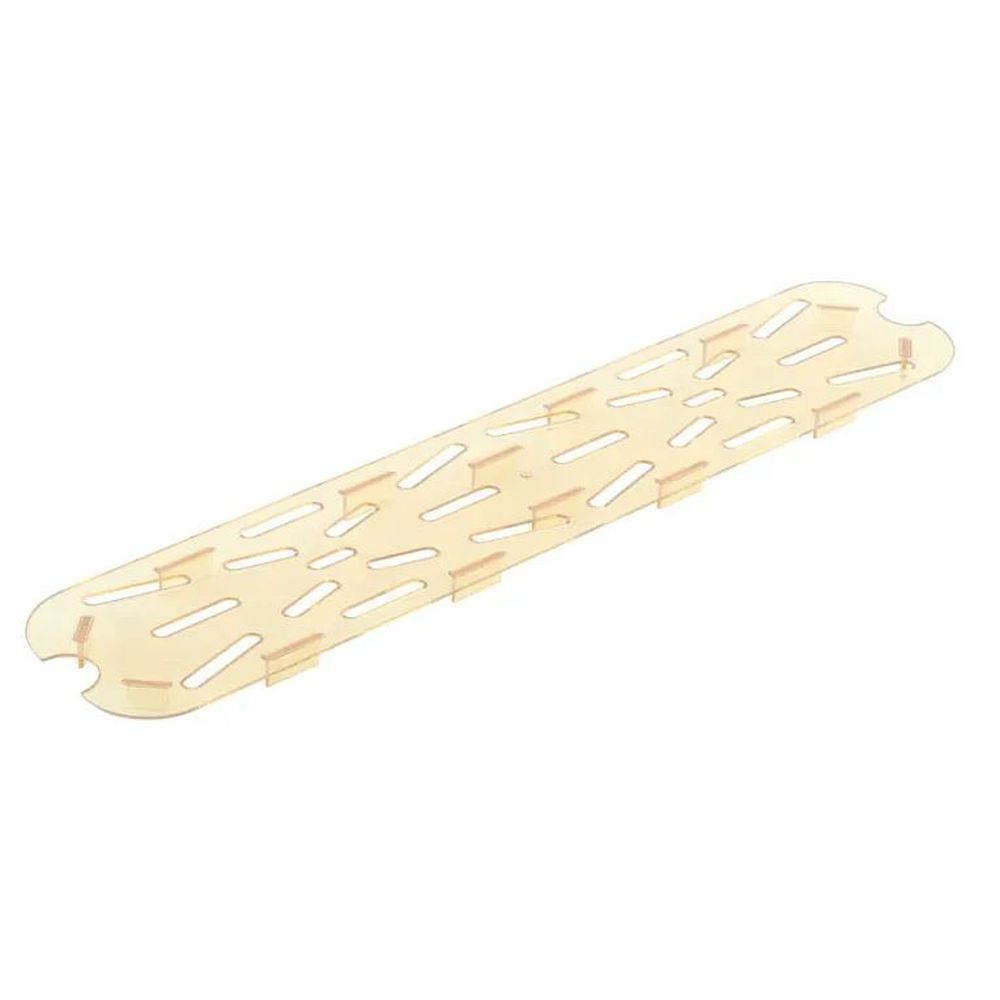 Cambro H-pan Amber Half Size Long Drain Shelf For Gn 1/2 High Heat Food Pan, 6 3/8 X 20 7/8 Inch -- 6 Per Case