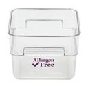 Cambro Camwear CamSquares Polycarbonate Allergen Free Purple Food Storage Container, 12 Quart -- 6 per case.