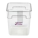 Cambro Camwear CamSquares Polycarbonate Allergen Free Purple Food Storage Container, 18 Quart -- 6 per case.