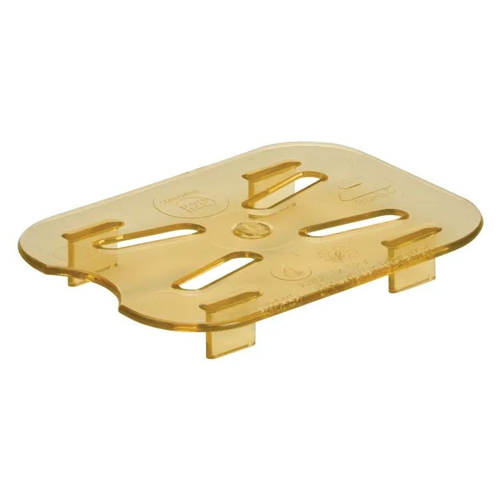 Cambro H-pan Amber Eighth Size Drain Shelf For Gn 1/8 High Heat Food Pan, 6 5?16 X 5 3?16 Inch -- 6 Per Case