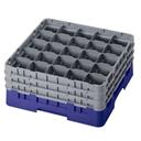 Cambro Camrack Polypropylene Navy Blue Full Size 25 Compartment Glass Rack, 7 3/4 inch -- 3 per case.