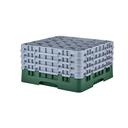 Cambro Camrack Polypropylene Sherwood Green Full Size 25 Compartment Glass Rack, 9 3/8 inch -- 2 per case.
