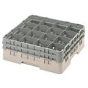 Cambro Camrack Polypropylene Beige Full Size 16 Compartment Glass Rack, 6 1/8 inch -- 4 per case.
