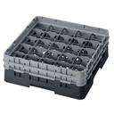 Cambro Camrack Polypropylene Black Full Size 25 Compartment Glass Rack, 5 1/4 inch -- 4 per case.