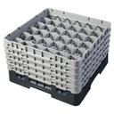 Cambro Camrack Polypropylene Black Full Size 36 Compartment Glass Rack, 10 1/8 inch -- 2 per case.