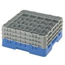 Cambro Camrack Polypropylene Blue Full Size 25 Compartment Glass Rack, 6 7/8 inch -- 3 per case.
