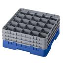 Cambro Camrack Polypropylene Blue Full Size 25 Compartment Glass Rack, 7 3/4 inch -- 3 per case.
