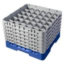 Cambro Camrack Polypropylene Blue Full Size 36 Compartment Glass Rack, 11 3/4 inch -- 2 per case.