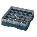 Cambro Camrack Polypropylene Teal Full Size 25 Compartment Glass Rack, 3 5/8 inch -- 5 per case.