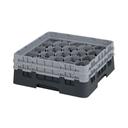 Cambro Camrack Polypropylene Black Full Size 20 Compartment Glass Rack, 5 1/4 inch -- 4 per case.