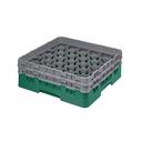 Cambro Camrack Polypropylene Sherwood Green Full Size 30 Compartment Glass Rack, 5 1/4 inch -- 4 per case.