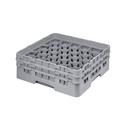 Cambro Camrack Polypropylene Soft Gray Full Size 30 Compartment Glass Rack, 5 1/4 inch -- 4 per case.