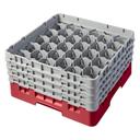 Cambro Camrack Polypropylene Rose Red Full Size 30 Compartment Glass Rack, 8 1/2 inch -- 2 per case.