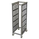 Cambro Camshelving Full Size Brushed Graphite Ultimate Sheet Pan Rack with 3 inch Rail Spacing and Metal Caster, 32.06 x 25.5 x 71.88 inch