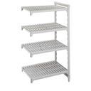 Cambro Camshelving Premium Speckled Gray 4 Vented Shelf Stationary Add On Unit, 18 x 36 x 64 inch