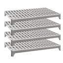 Cambro Camshelving Premium Speckled Gray 4 Vented Shelves Kit for Mobile or Stationary Unit, 18 x 60 inch
