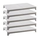 Cambro Camshelving Premium Speckled Gray 5 Solid Shelves Kit for Mobile or Stationary Unit, 18 x 72 inch