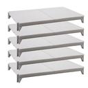 Cambro Camshelving Premium Speckled Gray 5 Solid Shelves Kit for Mobile or Stationary Unit, 21 x 30 inch