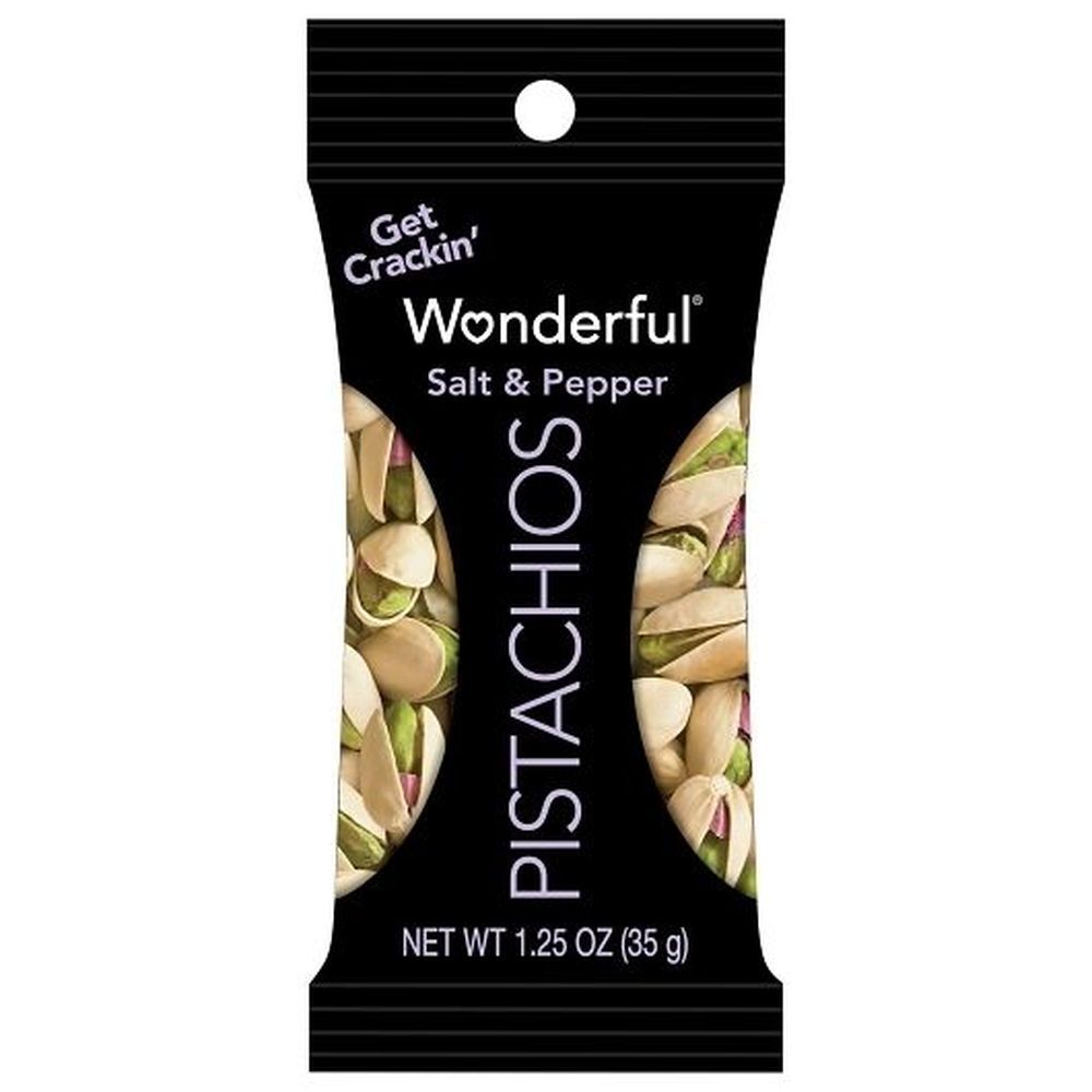 Wonderful Salt And Pepper Pistachios, 1.25 Ounce -- 144 Per Case