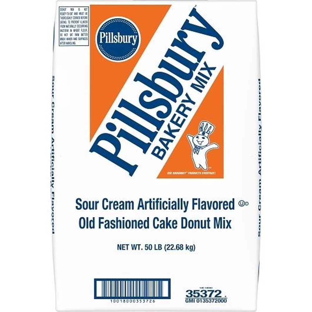 Pillsbury Sour Cream Artificial Flavor Old Fashioned Cake Donut Mix , 50 Pound