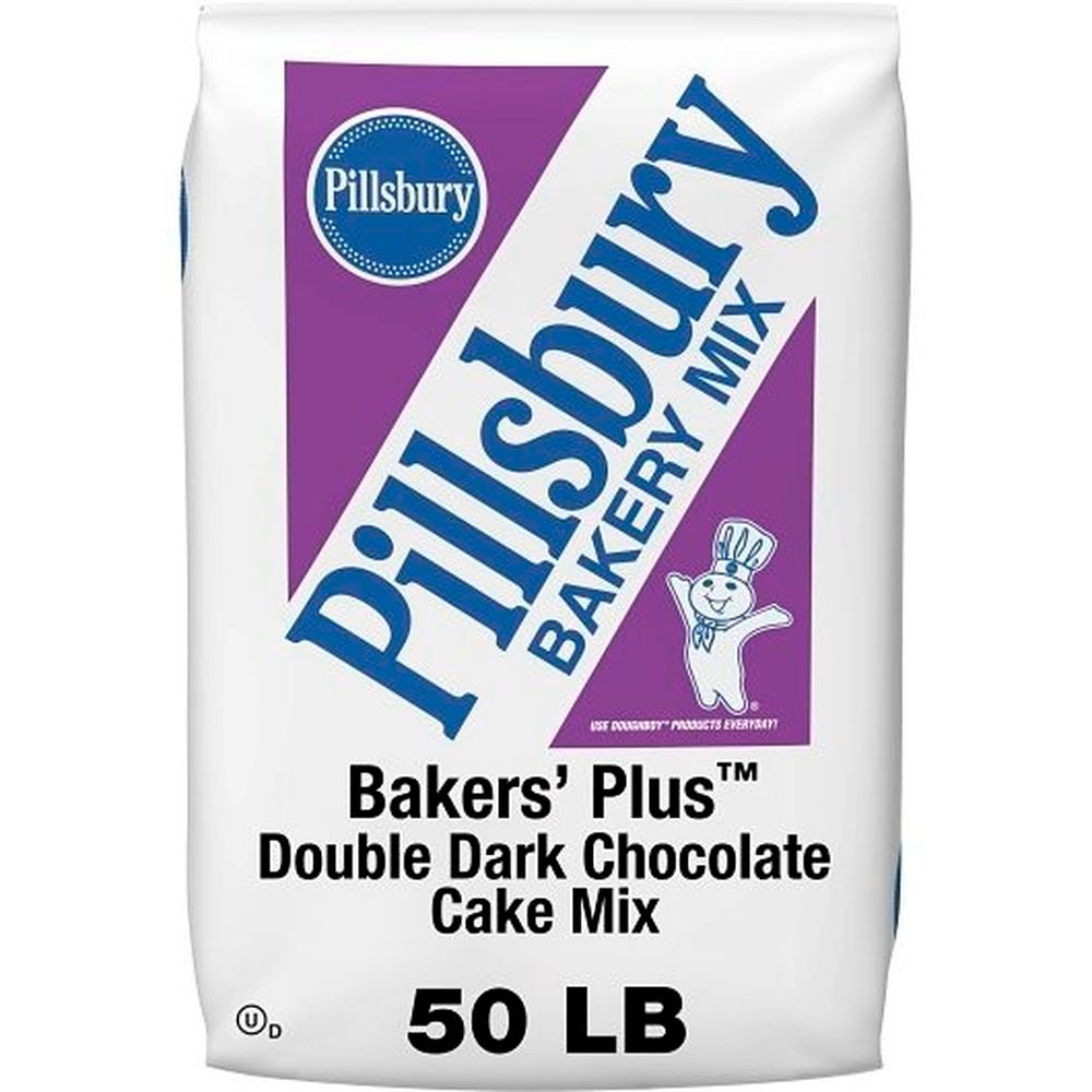 Pillsbury Double Dark Chocolate Bakers Mix, 50 Pound