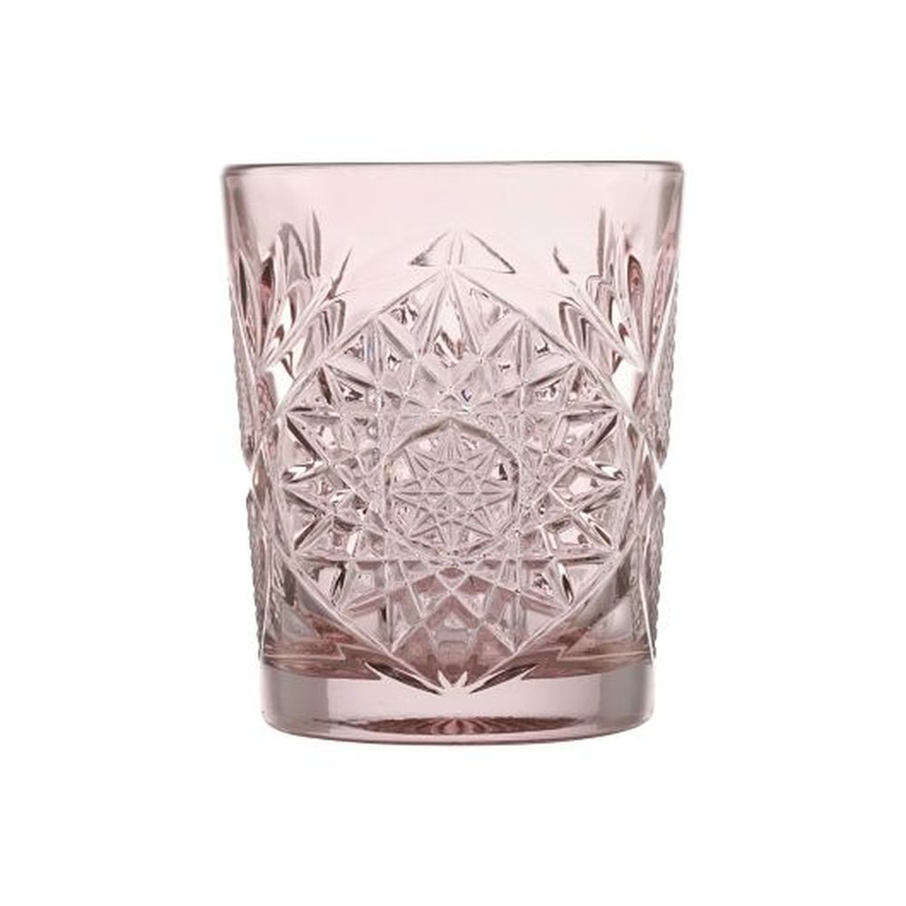 Libbey Storytellers Blush Hobstar Double Old Fashioned Glass Tumbler, 12 Ounce Capacity -- 12 Per Case