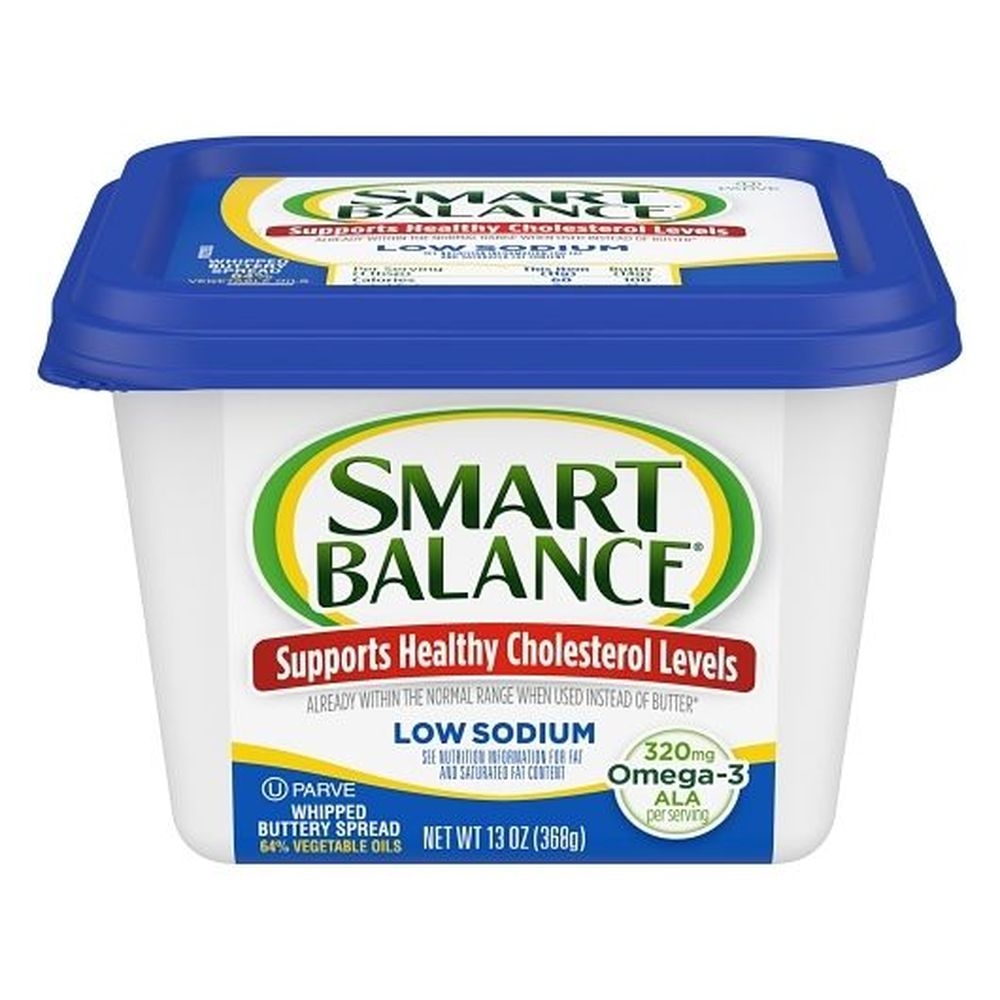 Smart Balance Low Salt Butter Spread, 13 Ounce Tub -- 6 per case