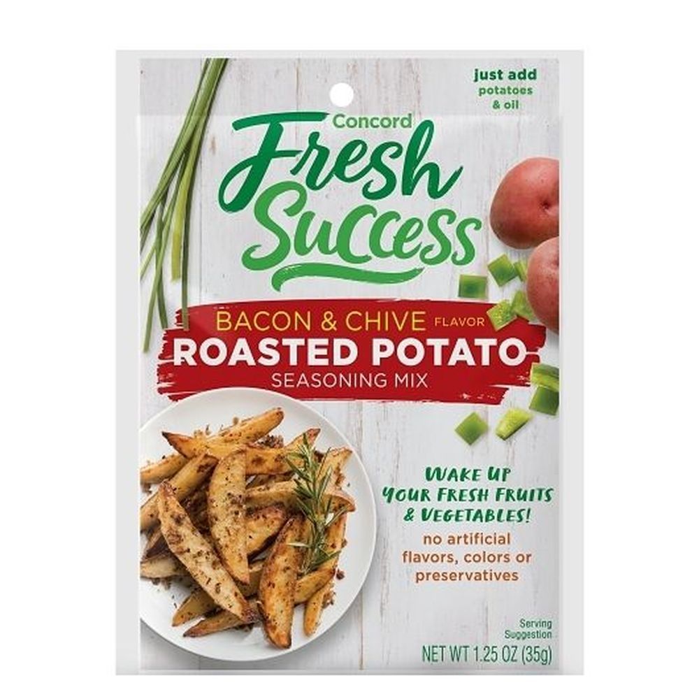 Concord Fresh Success Bacon/chive Roasted Potato Seasoning Mix, 1.25 Ounce -- 18 Per Case
