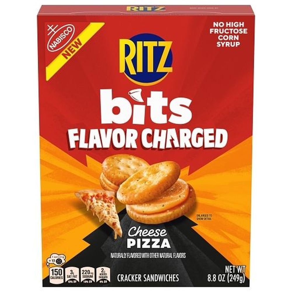 Ritz Bits Flavor Charged Cheese Pizza Cracker Sandwiches, 8.80 Ounce -- 12 Per Case