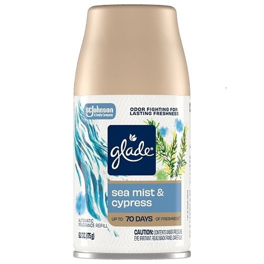 Glade Sea Mist And Cypress Automatic Spray Refill, 6.2 Ounce -- 4 Per Case