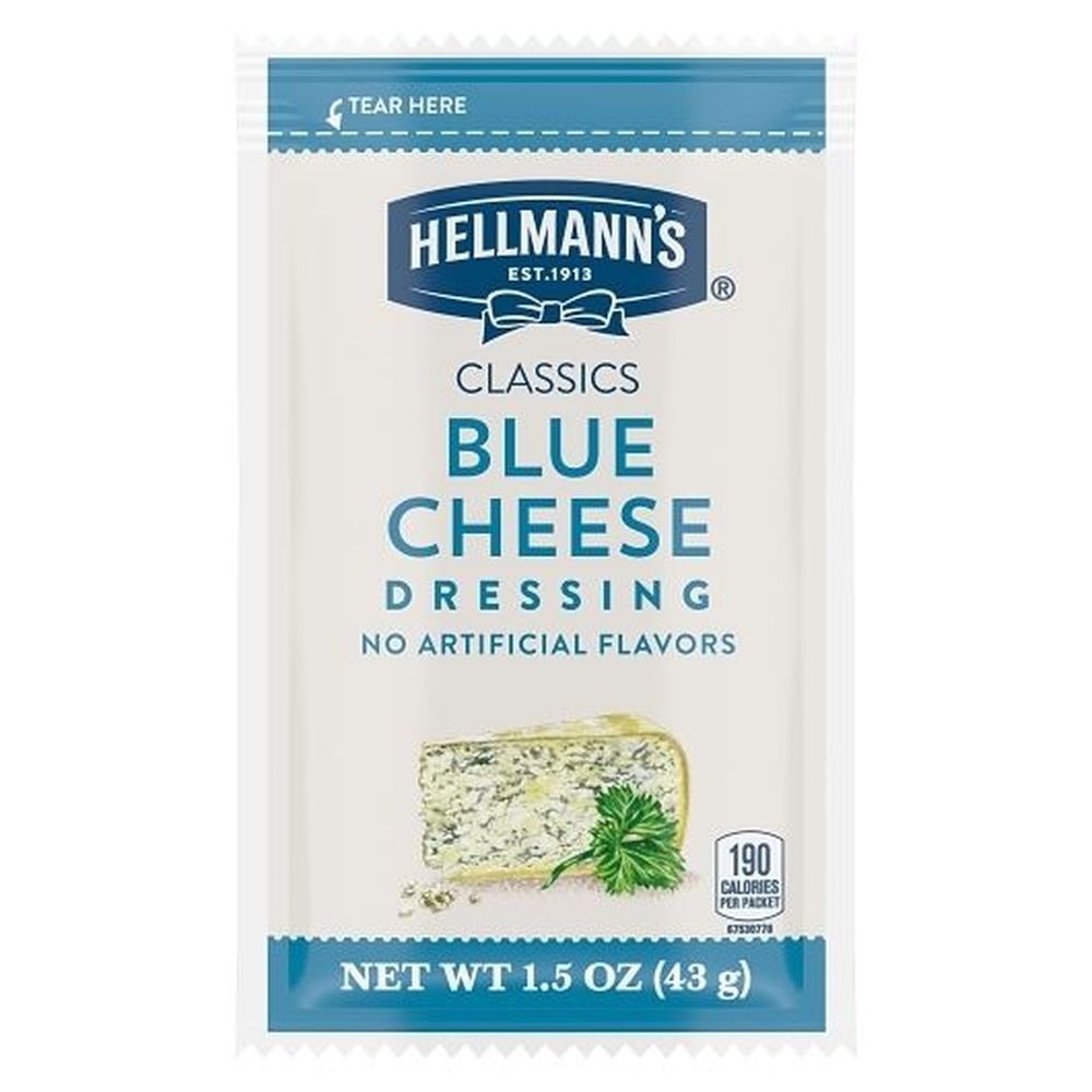 Hellmann's Classics Salad Dressing Portion Control Sachets Blue Cheese, 1.5 Ounce -- 102 Per Case