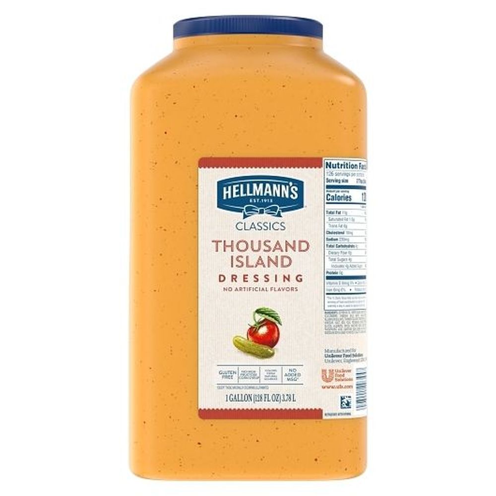 Hellmann's Classics Thousand Island Salad Dressing Jug, 1 Gallon -- 4 Per Case