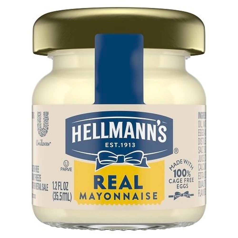 Hellmann's Real Mayonnaise Mini Jars, 1.2 Ounce -- 72 Per Case